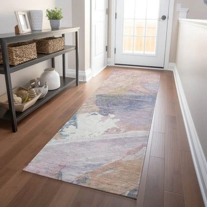 Kazimia Pink Washable Indoor - Outdoor Rug - LOOMLAN - LOOMLAN Rugs - Outdoor Rugs