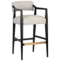 Keagan Leather Barstool - LOOMLAN - SUNPAN - Bar Stools