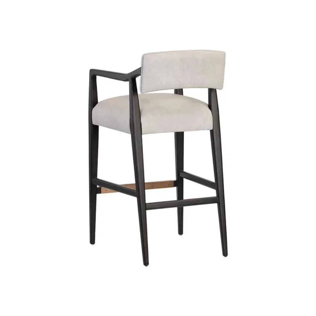 Keagan Leather Barstool - LOOMLAN - SUNPAN - Bar Stools
