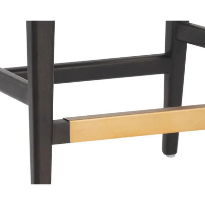 Keagan Leather Barstool - LOOMLAN - SUNPAN - Bar Stools