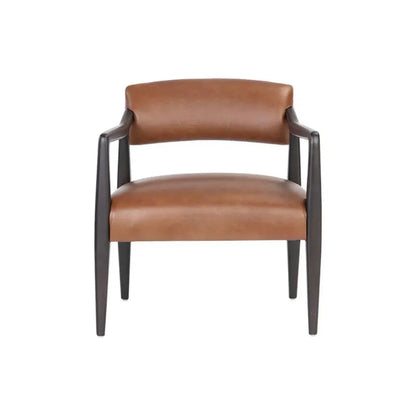 Keagan Leather Lounge Chair - LOOMLAN - SUNPAN - Accent Chairs