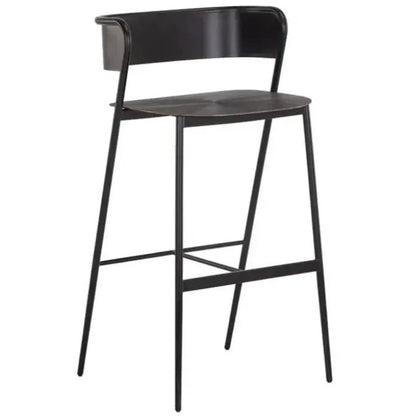 Keanu Powder Coated Iron Barstool - LOOMLAN - SUNPAN - Bar Stools