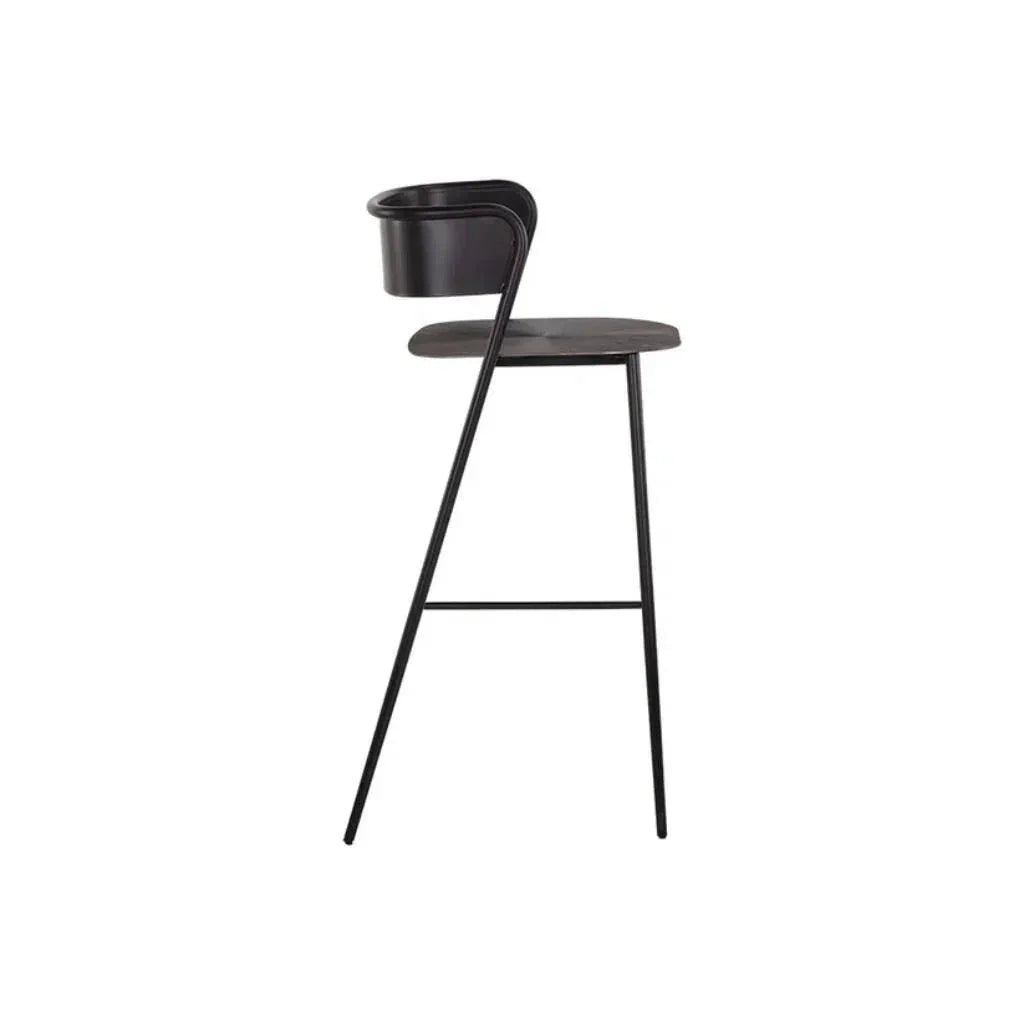 Keanu Powder Coated Iron Barstool - LOOMLAN - SUNPAN - Bar Stools
