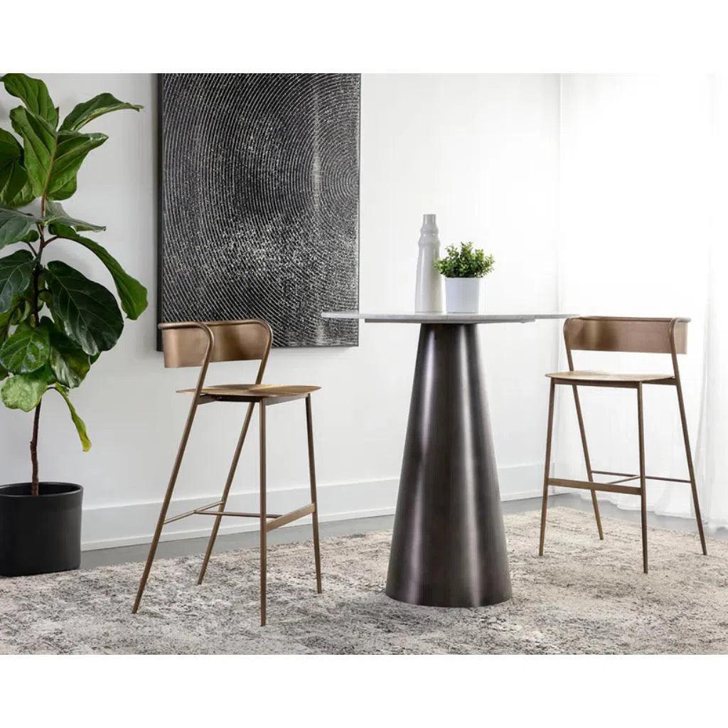 Keanu Powder Coated Iron Barstool - LOOMLAN - SUNPAN - Bar Stools