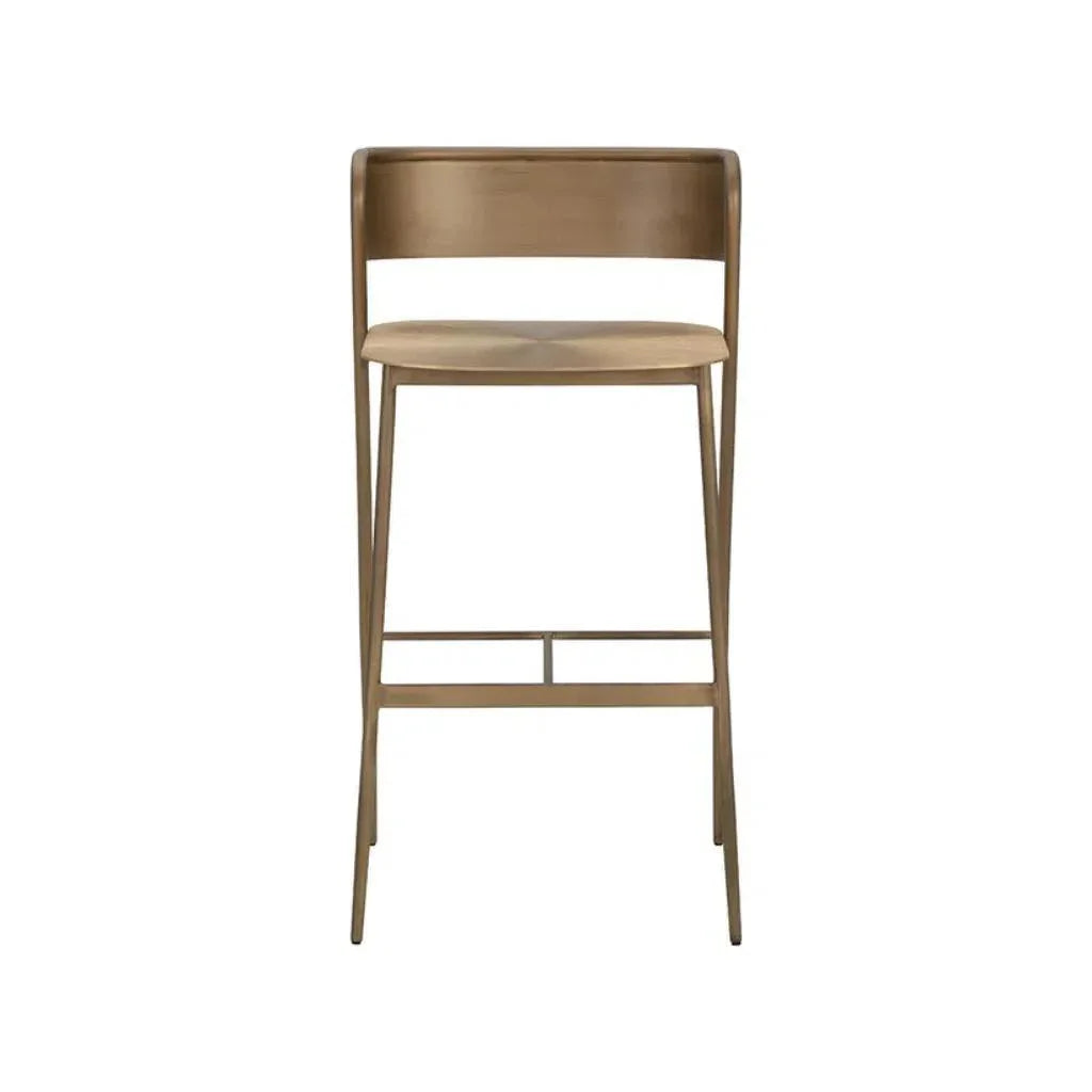 Keanu Powder Coated Iron Barstool - LOOMLAN - SUNPAN - Bar Stools