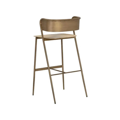 Keanu Powder Coated Iron Barstool - LOOMLAN - SUNPAN - Bar Stools