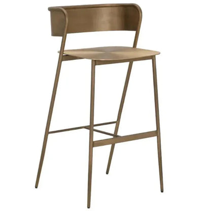 Keanu Powder Coated Iron Barstool - LOOMLAN - SUNPAN - Bar Stools