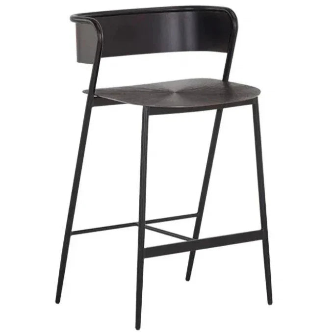Keanu Powder Coated Iron Counter Stool - LOOMLAN - SUNPAN - Counter Stools