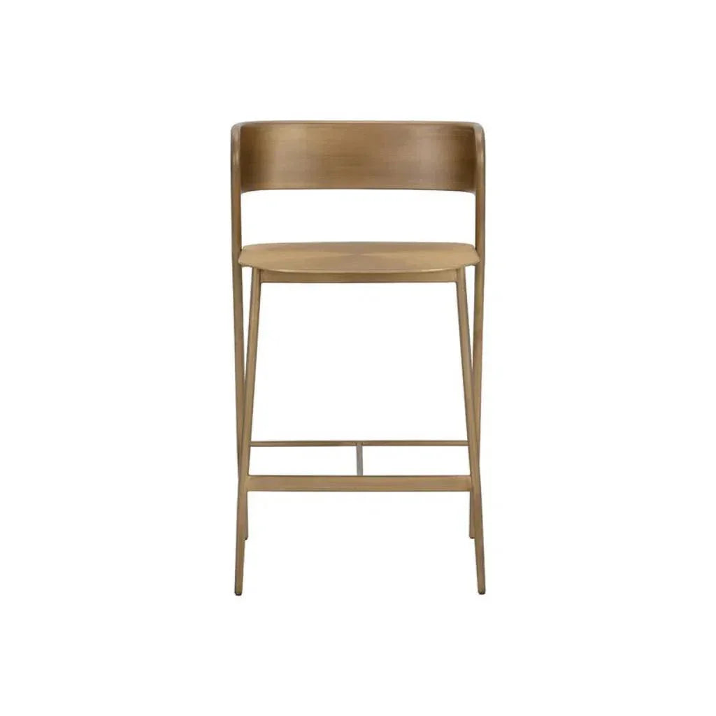 Keanu Powder Coated Iron Counter Stool - LOOMLAN - SUNPAN - Counter Stools
