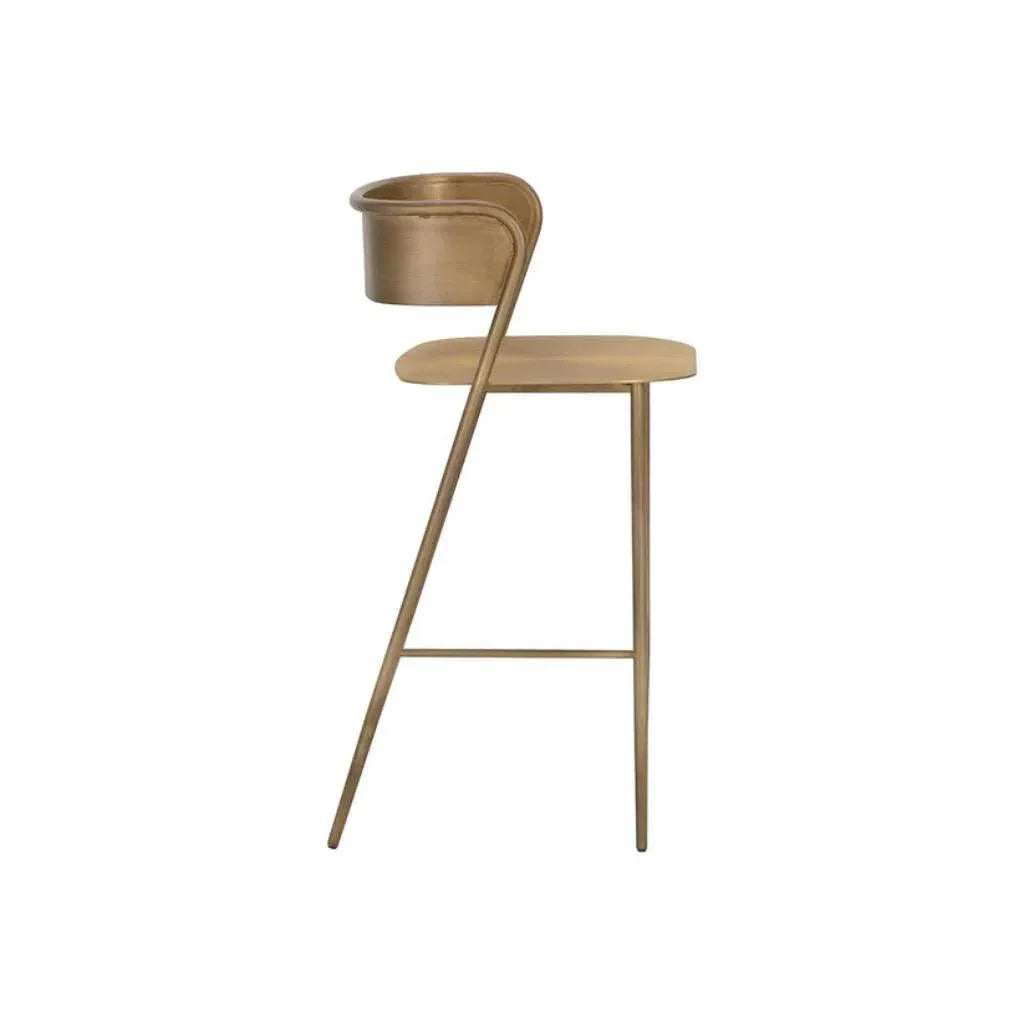 Keanu Powder Coated Iron Counter Stool - LOOMLAN - SUNPAN - Counter Stools