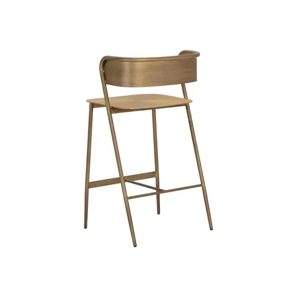 Keanu Powder Coated Iron Counter Stool - LOOMLAN - SUNPAN - Counter Stools