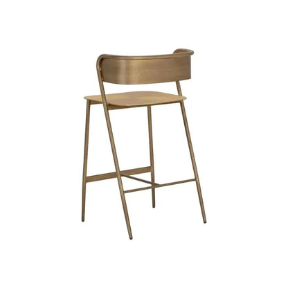 Keanu Powder Coated Iron Counter Stool - LOOMLAN - SUNPAN - Counter Stools