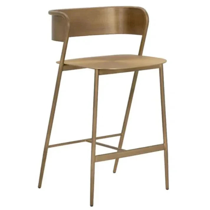 Keanu Powder Coated Iron Counter Stool - LOOMLAN - SUNPAN - Counter Stools
