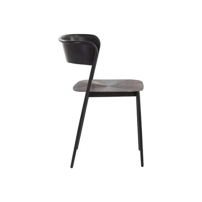 Keanu Powder Coated Iron Dining Chair - LOOMLAN - SUNPAN - Dining Chairs
