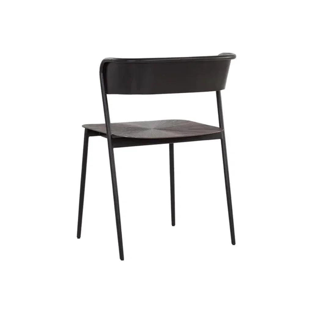 Keanu Powder Coated Iron Dining Chair - LOOMLAN - SUNPAN - Dining Chairs