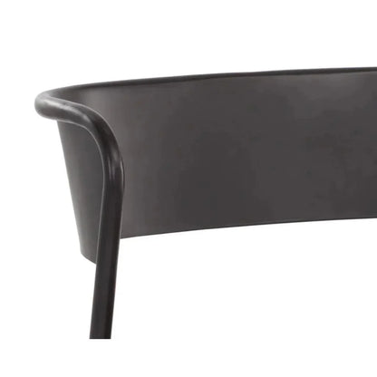 Keanu Powder Coated Iron Dining Chair - LOOMLAN - SUNPAN - Dining Chairs