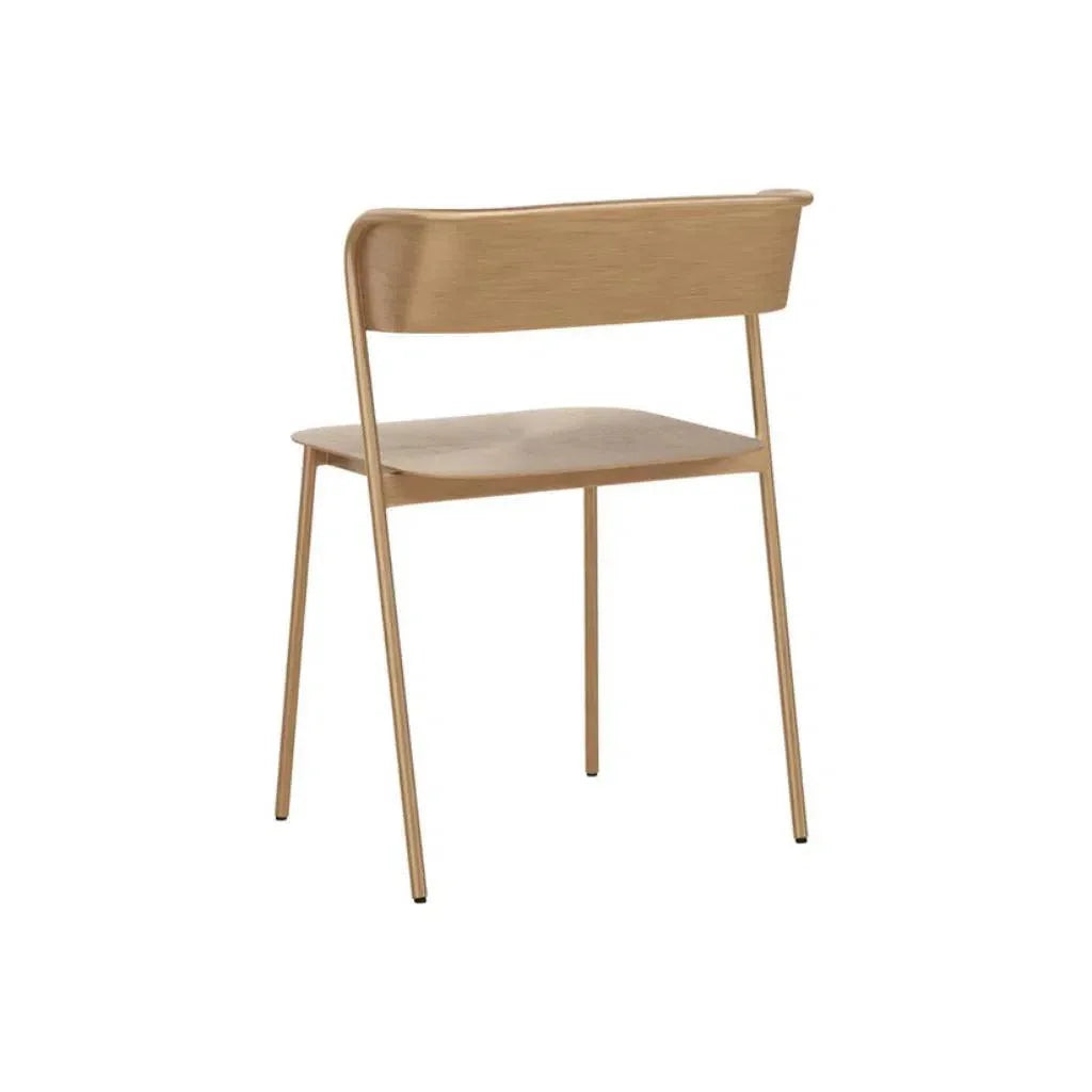 Keanu Powder Coated Iron Dining Chair - LOOMLAN - SUNPAN - Dining Chairs