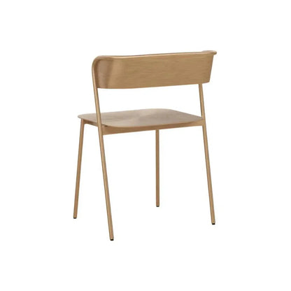Keanu Powder Coated Iron Dining Chair - LOOMLAN - SUNPAN - Dining Chairs