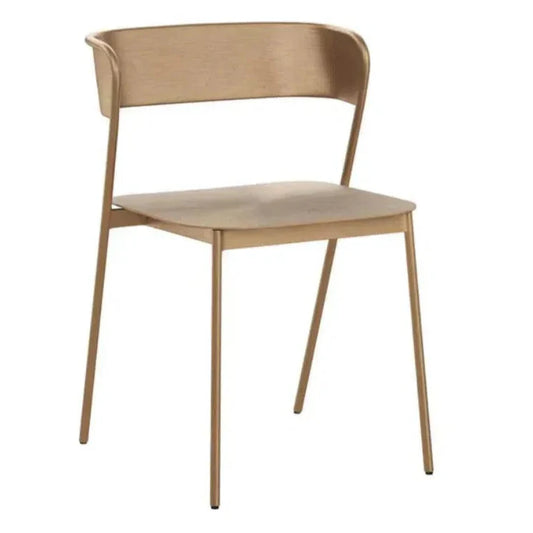 Keanu Powder Coated Iron Dining Chair - LOOMLAN - SUNPAN - Dining Chairs