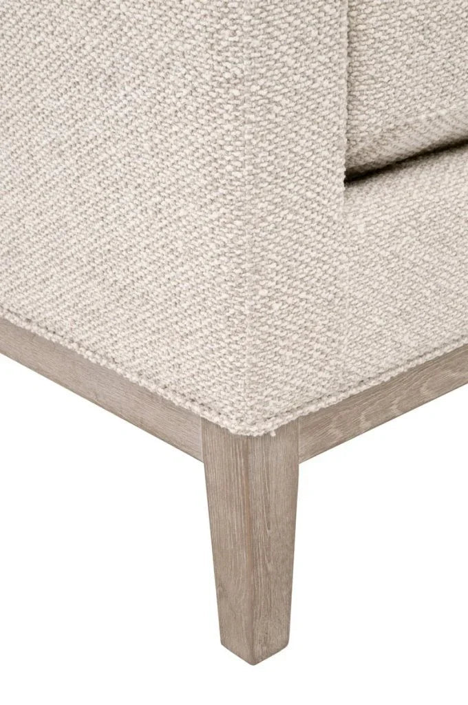 Keaton Cream Fabric Accent Stool - LOOMLAN - Essentials For Living - Poufs and Stools