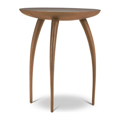 Keel Aluminum Round End Table - LOOMLAN - Urbia - Side Tables