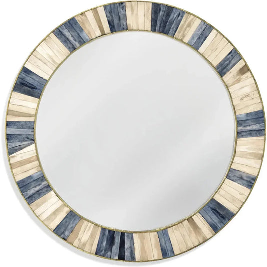 Keena Resin and MDF Multicolor Wall Mirror - LOOMLAN - Bassett Mirror - Wall Mirrors