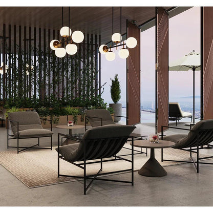 Keiley Chandelier Modern with Gold Accents - LOOMLAN - SUNPAN - Chandeliers