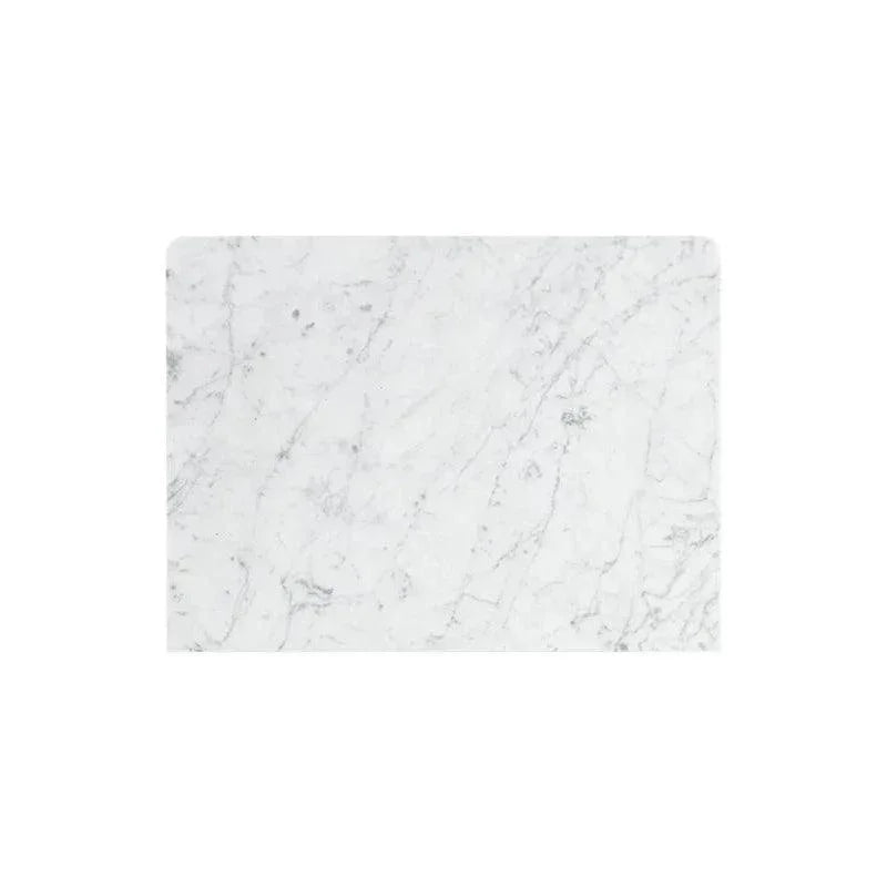 Keldon Nightstand White Marble Grey Wood Base - LOOMLAN - SUNPAN - Nightstands