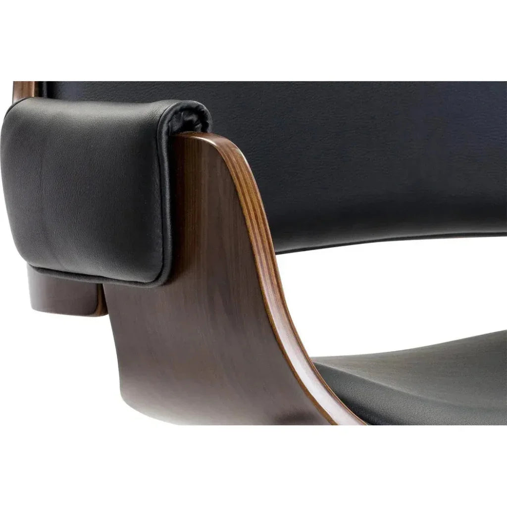 Kellan Office Chair Onyx Faux Leather Seat-Office Chairs-SUNPAN-LOOMLAN