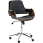 Kellan Office Chair Onyx Faux Leather Seat-Office Chairs-SUNPAN-LOOMLAN