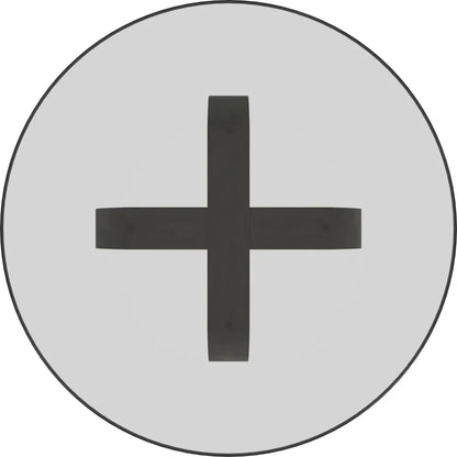 Kellan Rubber Wood & Glass Black Round Dining Table-Dining Tables-Bassett Mirror-LOOMLAN