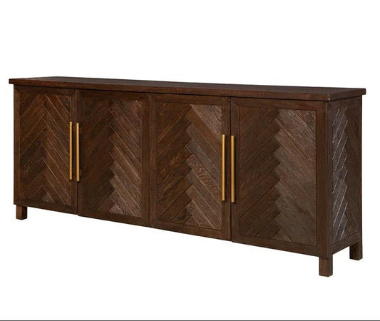 Kelly Wooden Chocolate Brown Sideboard - LOOMLAN - Furniture Classics - Sideboards