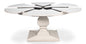 Kelso Equestrian Extendable Round Dining Table-Dining Tables-Sarreid-Working White-Medium-LOOMLAN