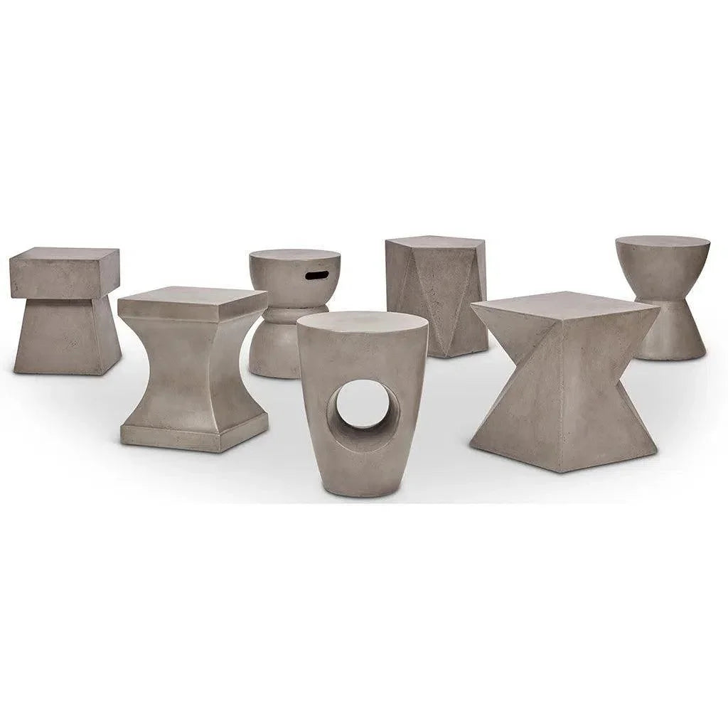 Kelson Fiber Reinforced Concrete Side Table - LOOMLAN - Urbia - Outdoor Side Tables