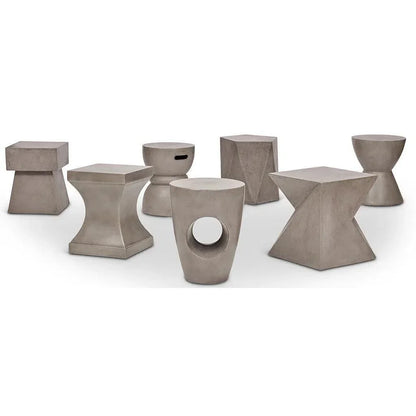Kelson Fiber Reinforced Concrete Side Table - LOOMLAN - Urbia - Outdoor Side Tables