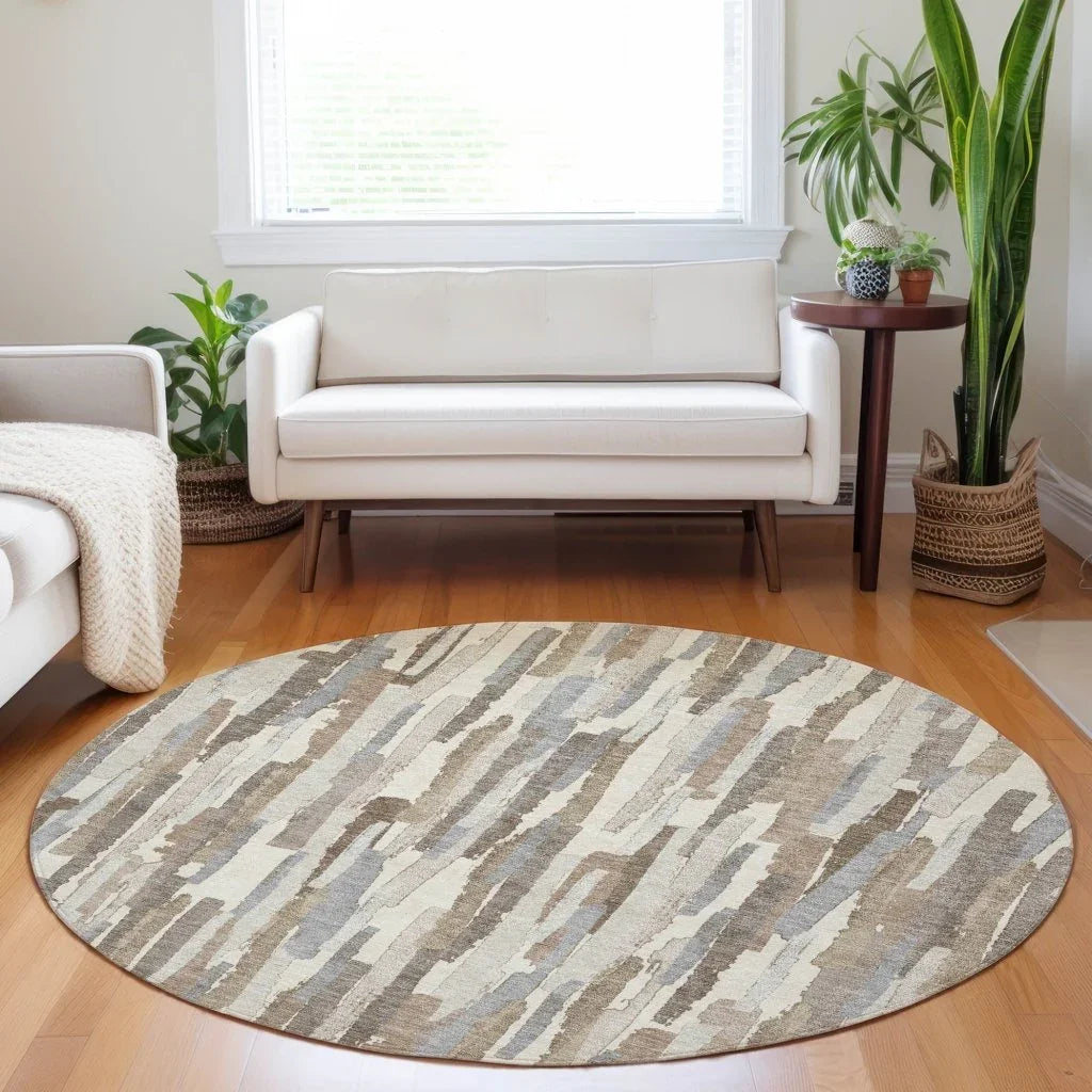 Kember Ivory Washable Indoor - Outdoor Rug - LOOMLAN - LOOMLAN Rugs - Outdoor Rugs