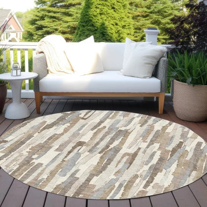 Kember Ivory Washable Indoor - Outdoor Rug - LOOMLAN - LOOMLAN Rugs - Outdoor Rugs