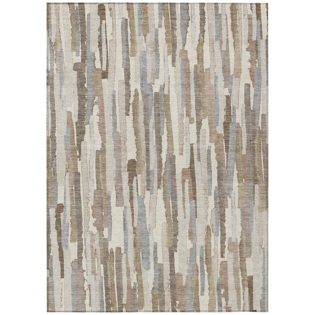 Kember Ivory Washable Indoor - Outdoor Rug - LOOMLAN - LOOMLAN Rugs - Outdoor Rugs