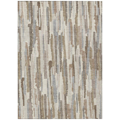Kember Ivory Washable Indoor - Outdoor Rug - LOOMLAN - LOOMLAN Rugs - Outdoor Rugs