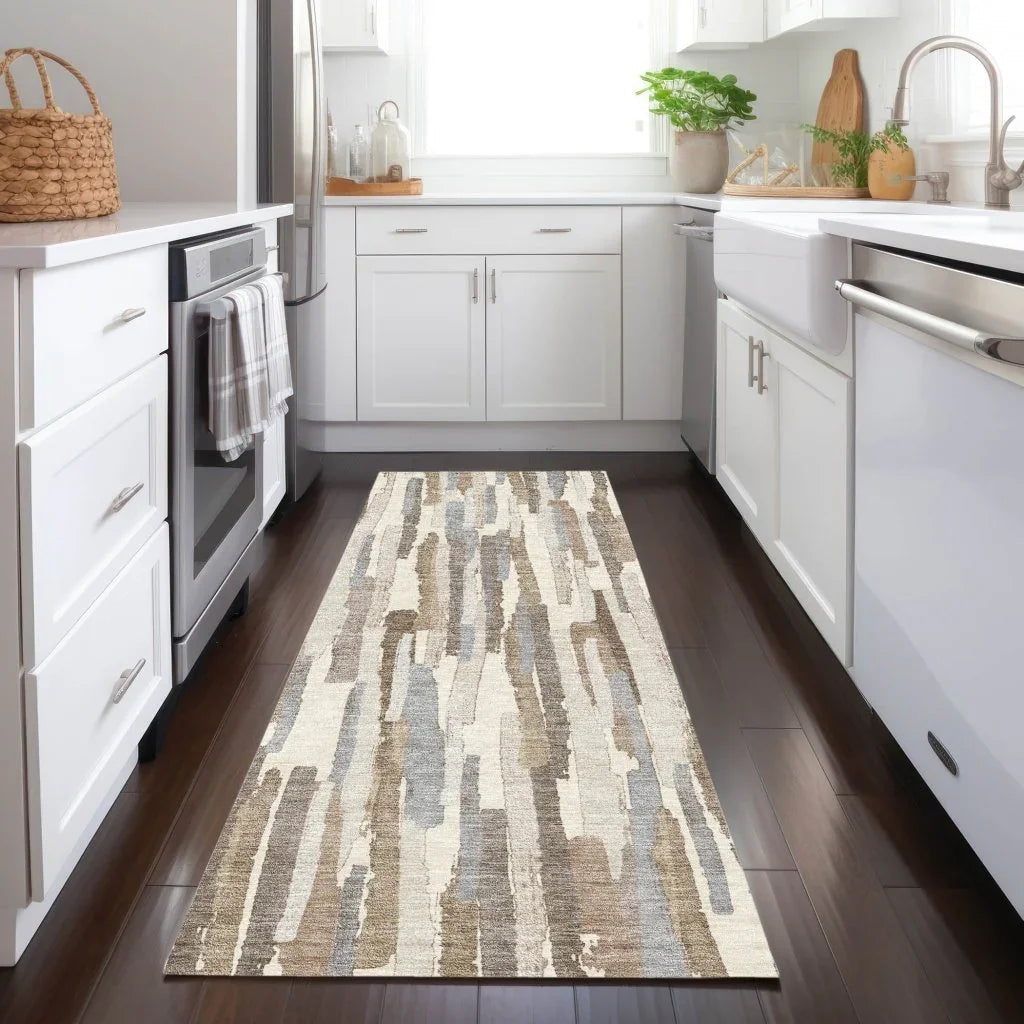 Kember Ivory Washable Indoor - Outdoor Rug - LOOMLAN - LOOMLAN Rugs - Outdoor Rugs