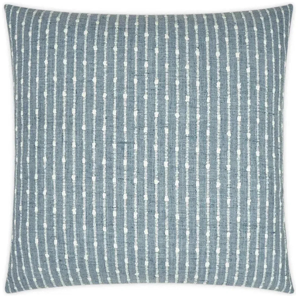 Kemp Denim Stripes Blue Large Throw Pillow Insert - LOOMLAN - D.V. Kap - Throw Pillows