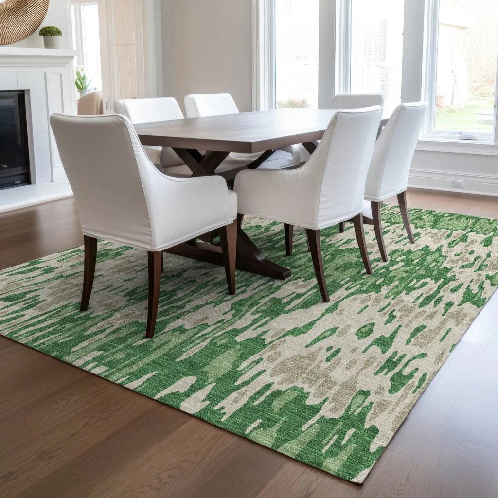 Ken Green Washable Indoor-Outdoor Rug-Outdoor Rugs-LOOMLAN Rugs-LOOMLAN