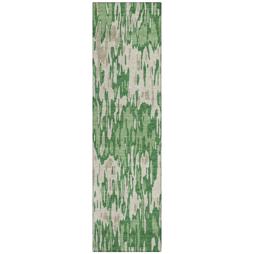 Ken Green Washable Indoor-Outdoor Rug-Outdoor Rugs-LOOMLAN Rugs-2'3" x 7'6"-LOOMLAN