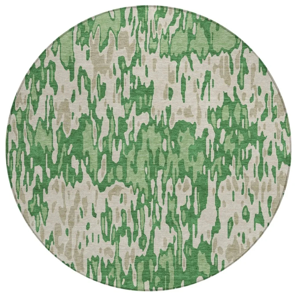 Ken Green Washable Indoor-Outdoor Rug-Outdoor Rugs-LOOMLAN Rugs-8' x 8'-LOOMLAN