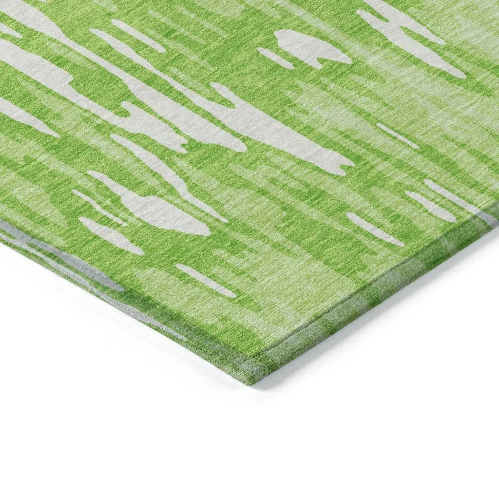 Ken Lime Washable Indoor-Outdoor Rug-Outdoor Rugs-LOOMLAN Rugs-LOOMLAN