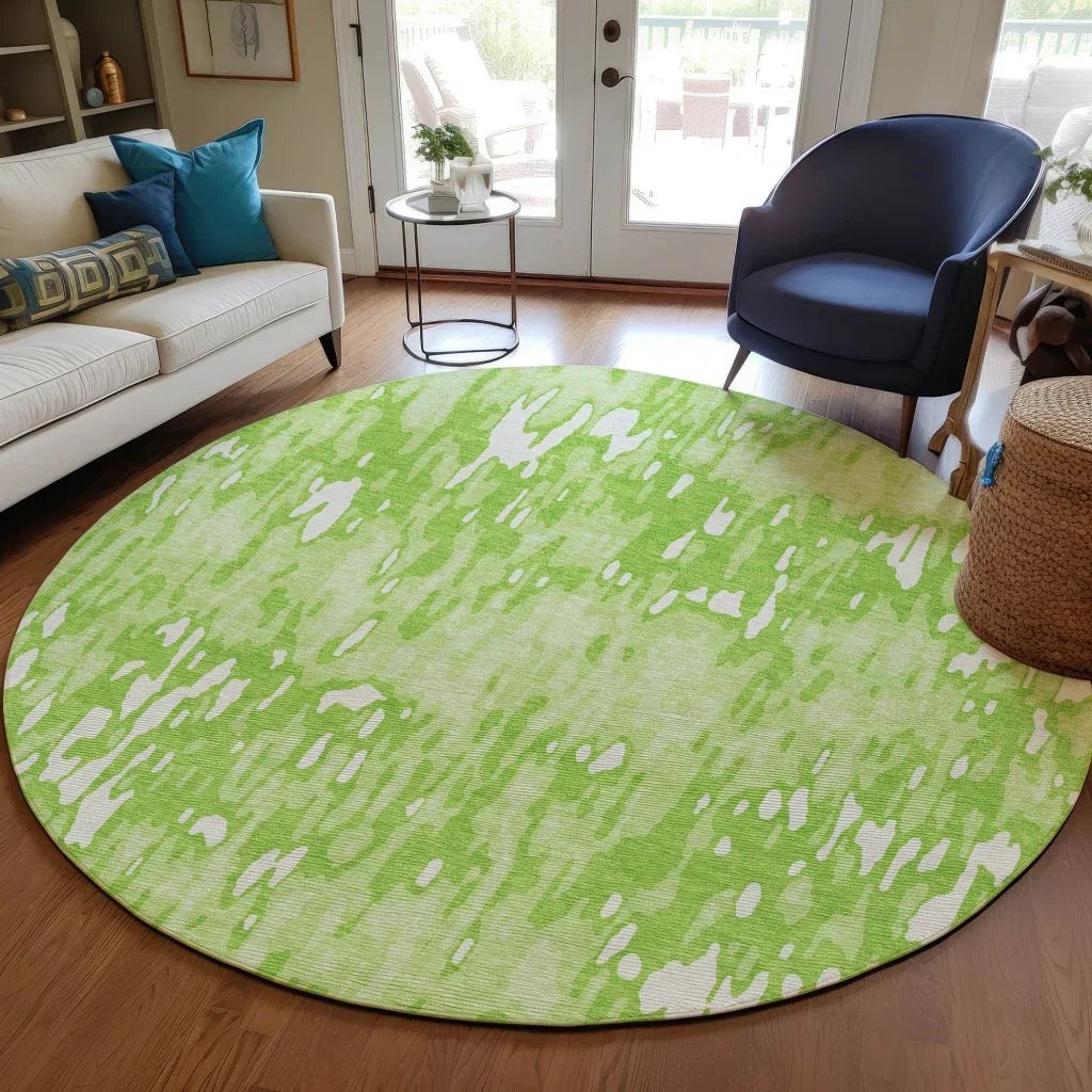Ken Lime Washable Indoor-Outdoor Rug-Outdoor Rugs-LOOMLAN Rugs-LOOMLAN