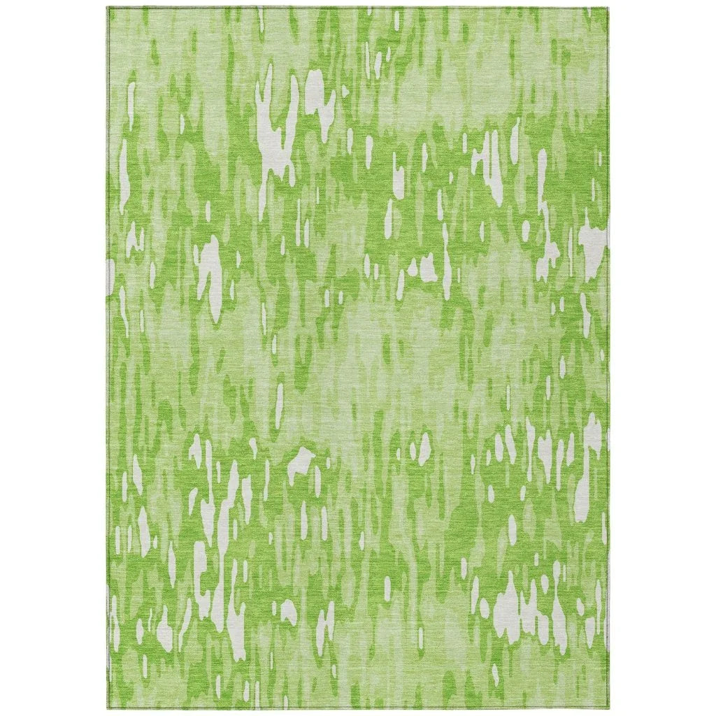 Ken Lime Washable Indoor-Outdoor Rug-Outdoor Rugs-LOOMLAN Rugs-2'6" x 3'10"-LOOMLAN