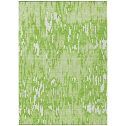 Ken Lime Washable Indoor-Outdoor Rug-Outdoor Rugs-LOOMLAN Rugs-2'6" x 3'10"-LOOMLAN
