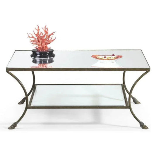 Kendal Mirrored Top Rectangular Coffee Table - LOOMLAN - Chelsea House - Coffee Tables