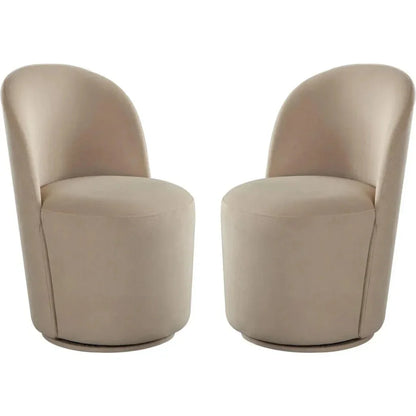 Kendall Boucle Armless Dining Chair (2 - Pack) - LOOMLAN - Diamond Sofa - Dining Chairs